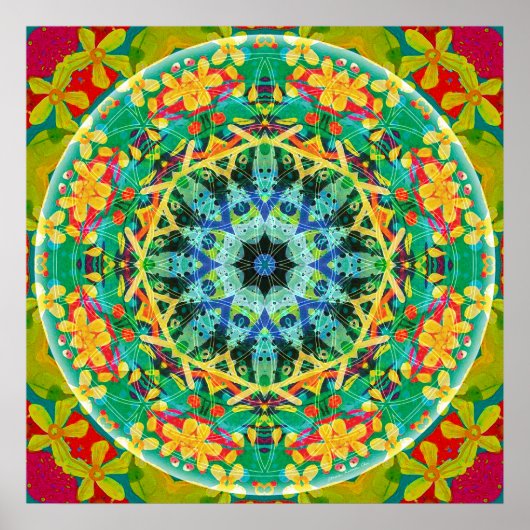 Blume of Life Mandala 10 Poster (Vorne)