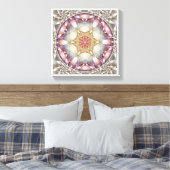 Blume of Life Mandala 13 Wrapped Canvas Print Leinwanddruck (Insitu (Schlafzimmer))