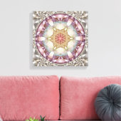 Blume of Life Mandala 13 Wrapped Canvas Print Leinwanddruck (Insitu (Wohnzimmer))