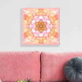Blume of Life Mandala 18 Wrapped Canvas Print Leinwanddruck (Insitu (Wohnzimmer))
