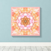 Blume of Life Mandala 18 Wrapped Canvas Print Leinwanddruck (Insitu (Holzboden))