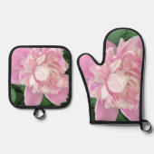 Blume Ofenhandschuh & Topflappen-Set (Vorderseite)