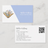 Blume öffnen Buchladen Visitenkarte (Vorne/Hinten)