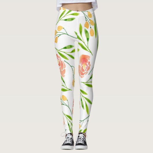 Blume Ohren Leggings (Vorderseite)
