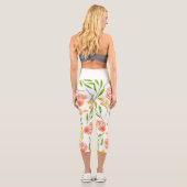 Blume Ohrringe Capri Leggings (Rückseite)