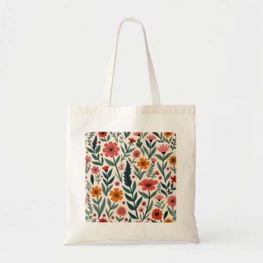 Blume-Öko Tragetasche (Vorne)