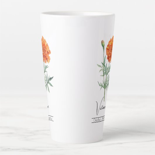 Blume Oktober Marigold Milchtasse (Vorderseite)