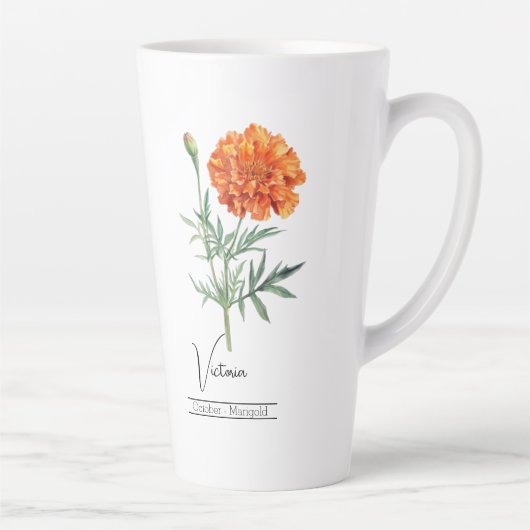 Blume Oktober Marigold Milchtasse (Rechts)