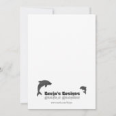 Blume Ölgemälde Danke Karte (Rückseite)