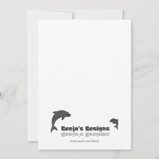 Blume Ölgemälde Danke Karte (Rückseite)