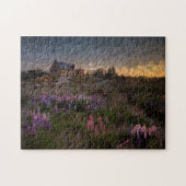 Blume Ölgemälde Landschaft Hübsch Puzzle (Horizontal)