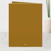 Blume Olive Green Yellow Elegant Einfach gut mache Karte (Rückseite)