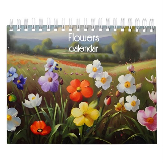 Blume Ölmalerei Kalender (Titelbild)