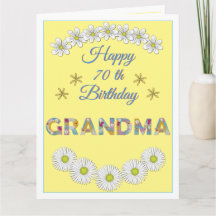 Blume Oma Personalisiert Geburtstagskarte