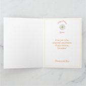 Blume Oma Personalisiert Geburtstagskarte Karte (Innenseite)