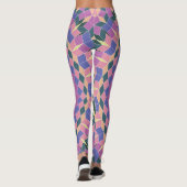Blume optischer Effekte Leggings (Rückseite)