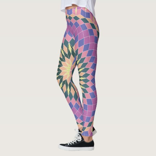 Blume optischer Effekte Leggings (Links)