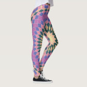 Blume optischer Effekte Leggings (Rechts)