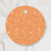 Blume-Orange-BabyduscheLiebesmarken Geschenkanhänger (Rückseite)