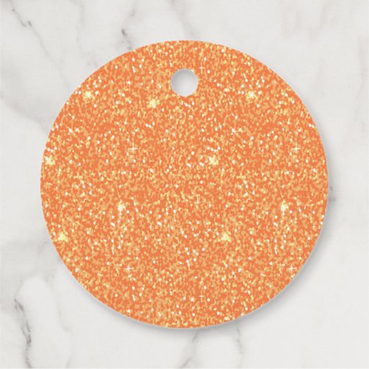 Blume-Orange-BabyduscheLiebesmarken Geschenkanhänger (Rückseite)