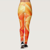 Blume Orange Dahlia mit Lady Bug Leggings (Rückseite)