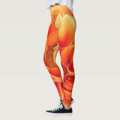Blume Orange Dahlia mit Lady Bug Leggings (Links)