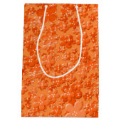 Blume, Orange-GIFT BAG Mittlere Geschenktüte (Rückseite)