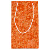 Blume, Orange-GIFT BAG S Kleine Geschenktüte (Rückseite)