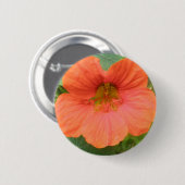 Blume Orange Nasturtium Button (Vorne & Hinten)