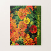Blume Orange Sneezeweed Helenium Garden Puzzle (Vertikal)