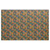 Blume, orange und blau stoff (Fat Quarter (45,7 x 55,9 cm))