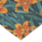 Blume, orange und blau tischdecke (Schrägansicht)