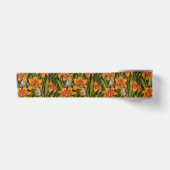 Blume, orange und dunkelgrün satinband (Vorderseite)