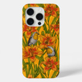 Blume, orange und grün Case-Mate iPhone hülle (Rückseite)