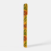 Blume, orange und grün iPhone 15 hülle (Rechte Seite)