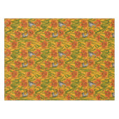 Blume, orange und grün tischdecke (Vorderseite (Horizontal))