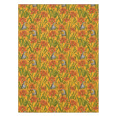 Blume, orange und grün tischdecke (Vorderseite)