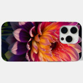 Blume Orange und Pink Dahlia Case-Mate iPhone Hülle (Rückseite (Horizontal))