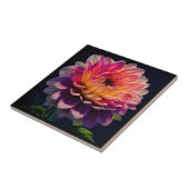 Blume Orange und Pink Dahlia Fliese (Seite)