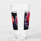 Blume Orange und Pink Dahlia Glas (Links)