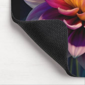 Blume Orange und Pink Dahlia Mousepad (Ecke)