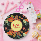 Blume Orange Yellow Poppy Poppies Hochzeit  Pappteller (Party)