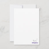 Blume orangefarbene, goldgrüne Kätzchenstimmen Dankeskarte (Rückseite)