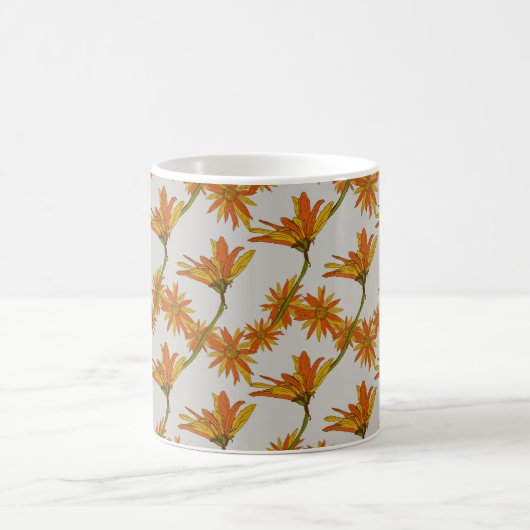 Blume Orangengelbe Poren Herbst Kaffeetasse (Mittel)
