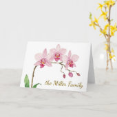 Blume Orchid Karte (Gelbe Blume)