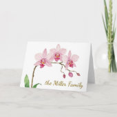 Blume Orchid Karte (Vorderseite)