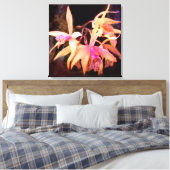 Blume - Orchid - Laelia - Mitternachtsleidenschaft Leinwanddruck (Insitu (Schlafzimmer))