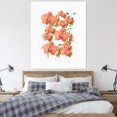 Blume Orchid Leinwanddruck (Insitu (Schlafzimmer))