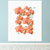 Blume Orchid Leinwanddruck (Insitu (Holzboden))