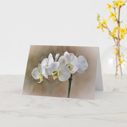 Blume Orchideen Karte (Gelbe Blume)